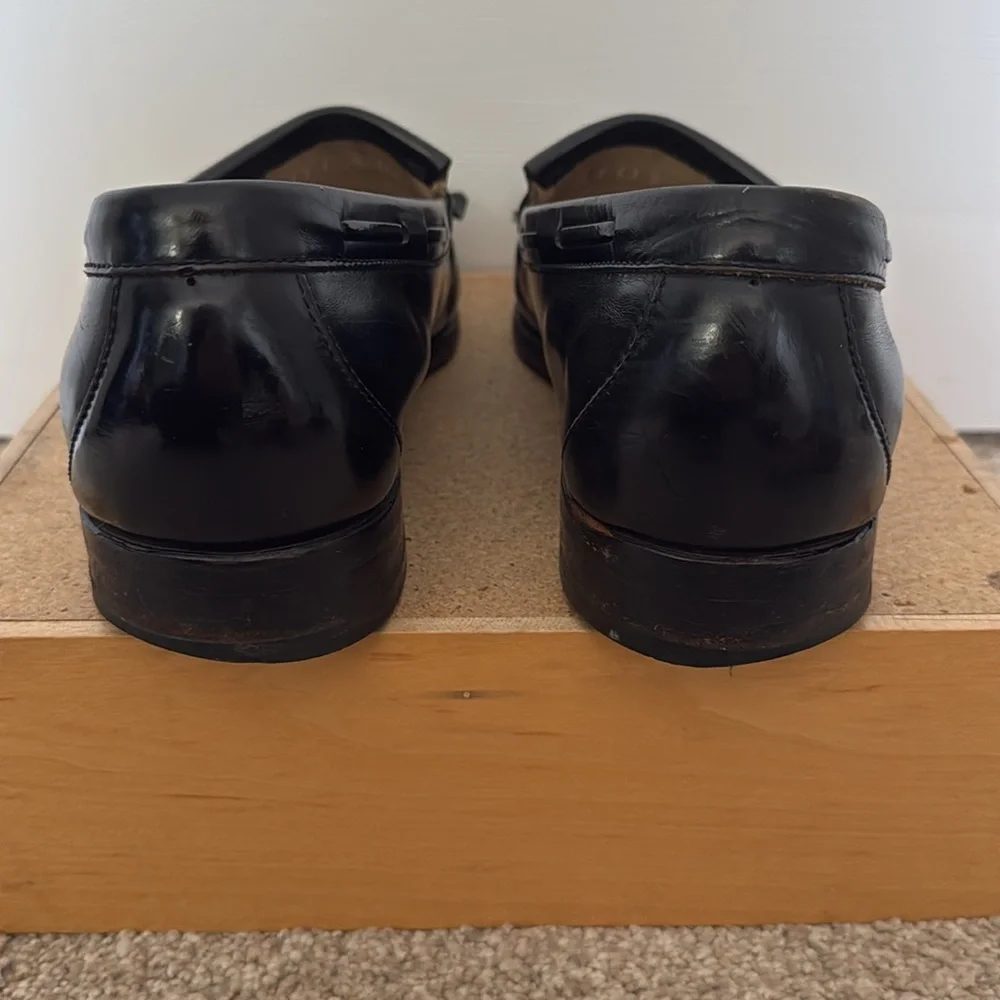 SAS Loafer Kiltie Tassel Slip On Shoes Men's Size 13 Slim Black Leather Comfort